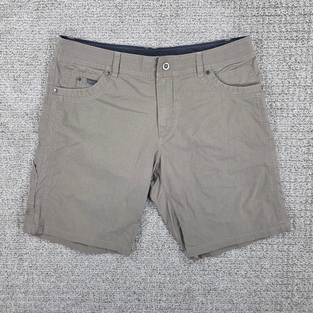Kuhl Mens Radikl Cargo Shorts Size 38 Brown Tan Hiking Outdoor Performance